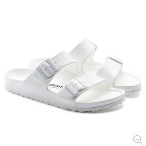 White Rubber Birkenstocks Size 38